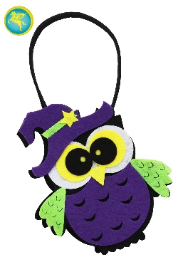 BORSETTA GUFETTA LILLA DI HALLOWEEN